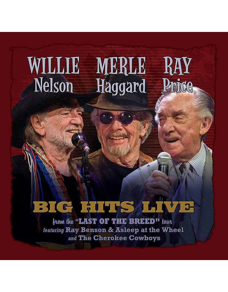 (LP) Willie Nelson, Merle Haggard & Ray Price- Big Hits Live From The Last Of The Breed Tour BF21