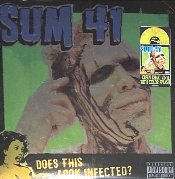 LP,Sum 41  Limited Edition, Reissue, Green Khaki w/ Color Splash (Green Label Print)